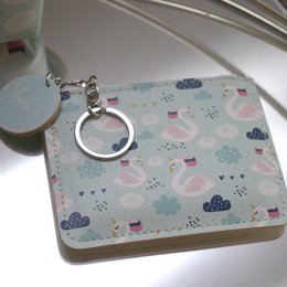 Carlie coin purse - Swans