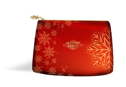 Red Christmas Velvet Pencil Case