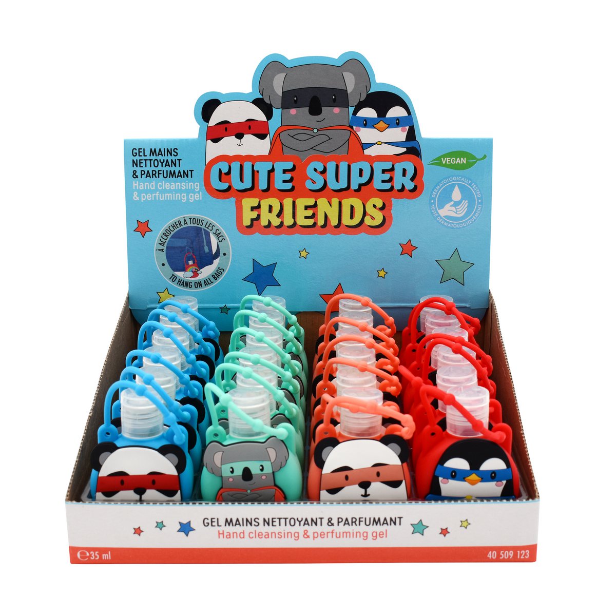 SUPER CUTE cleansing hand gel with silicone case 35 ml