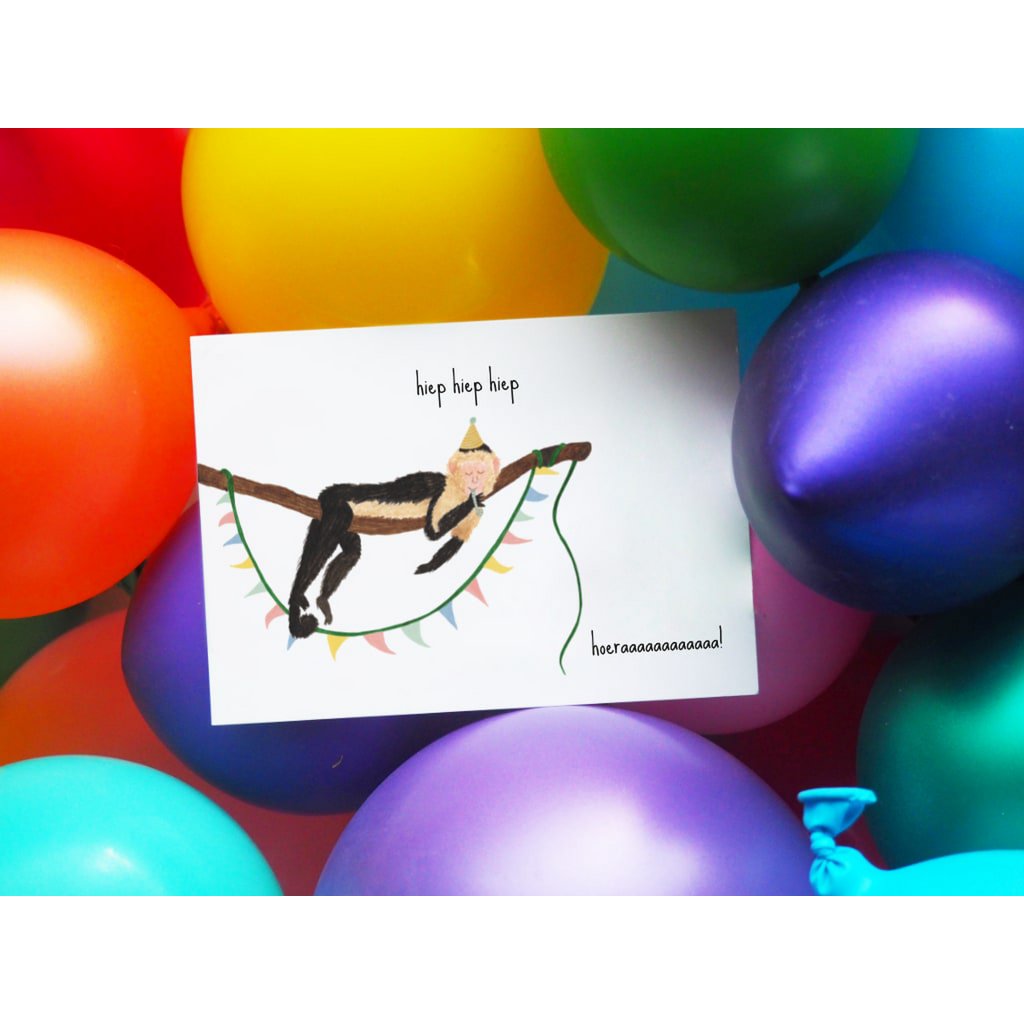 Postcard - hip hip hip hooray