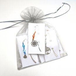 12 marque-pages "pendentif métal argenté"