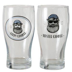 Boltze Home Beer glass Camper Ø8xH16cm
