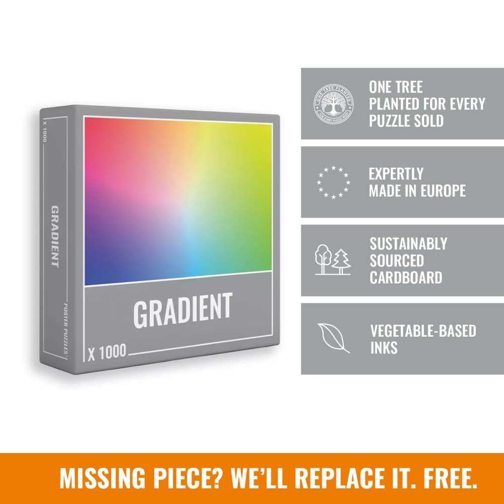 Gradient Jigsaw Puzzle (1000 pieces)