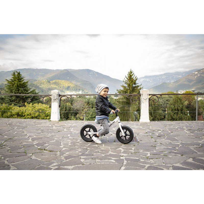 Pista - Steel Balance Bike - 12 EVA Wheels - White - 2/5 years