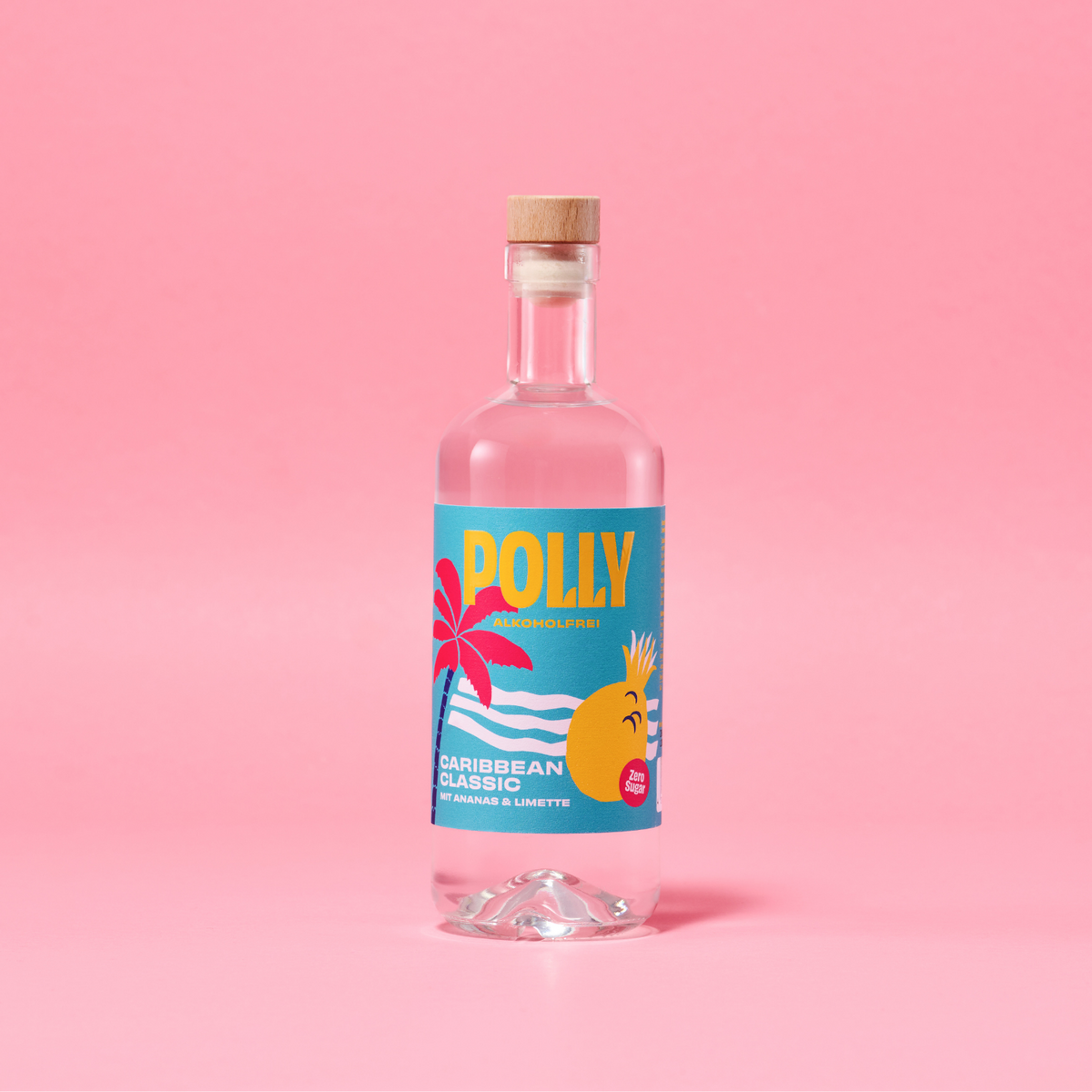 POLLY Caribbean Classic – Alkoholfreies Konzentrat für Cuba Libre | Ananas & Limette | Zuckerfrei | 500 ml