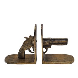 Bookend Gun - Gold - Antique Brass Shiny
