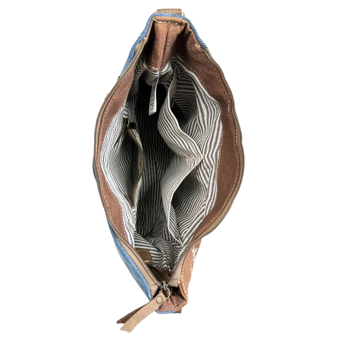 Sac bandoulière femme Sunsa. Sac bandoulière en jean et toile upcyclés. Sac à main style rétro vintage. Sac bandoulière pour femme.