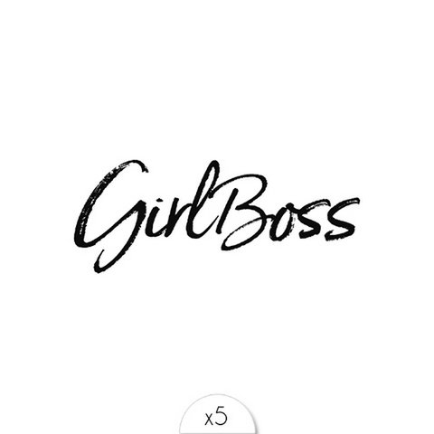 Tijdelijke tattoo: Girlboss