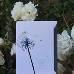 Watercolor sympathy card | Dandelion | Love and memory