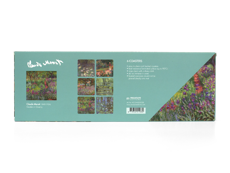 Untersetzer, 6er-Set, Monets Garten in Giverny