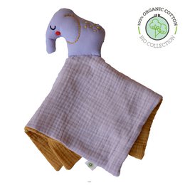 Organic cotton elephant doudou