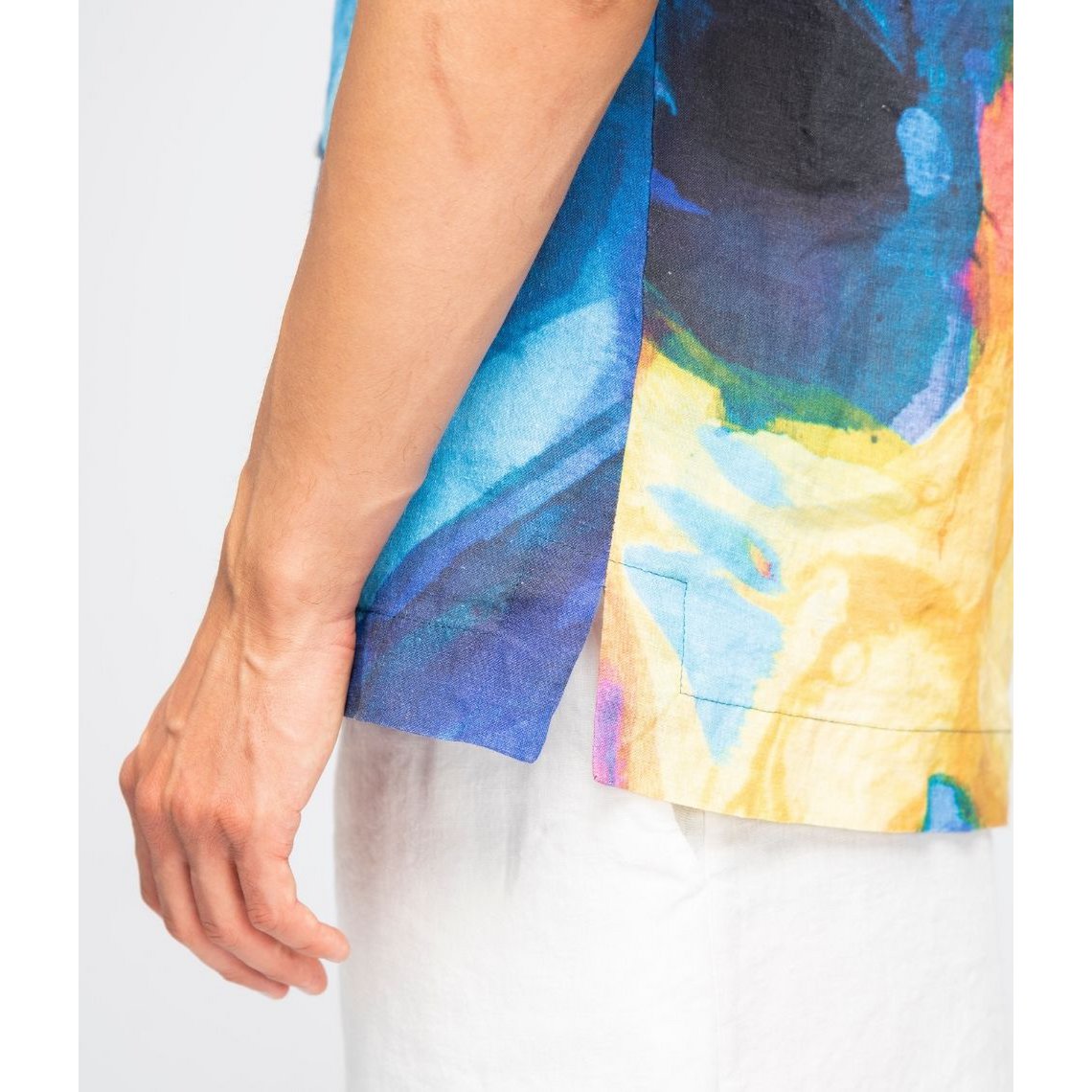 Chemise en lin View Blue - Vilmantas Marcinkevičius (Unisexe)