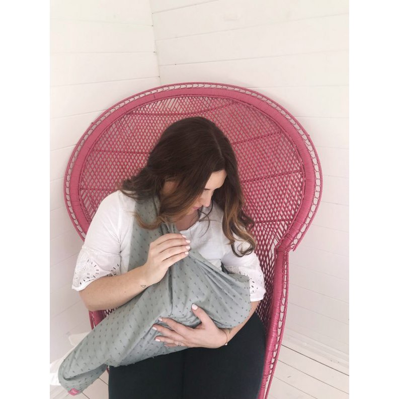 Mamascarf Breastfeeding Scarf Grey