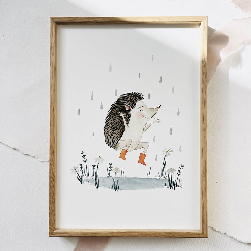 Art Print - Hedgehog | Dancing in the rain