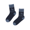 SNOWFALL blue wool socks