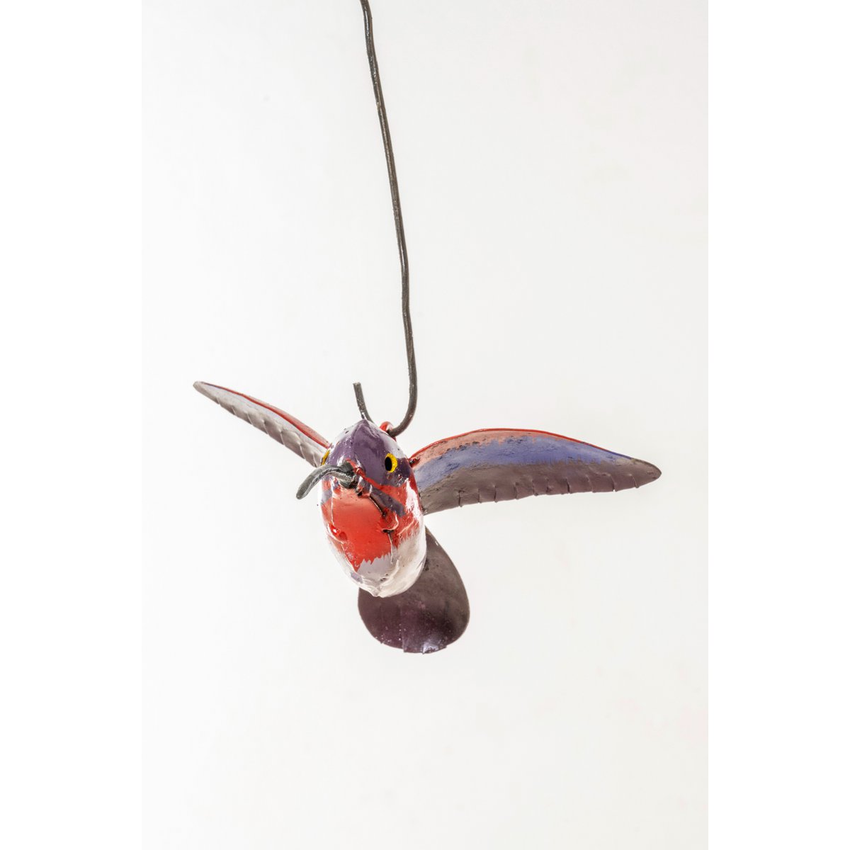 SUSPENSION SUNBIRD ROUGE EN MÉTAL