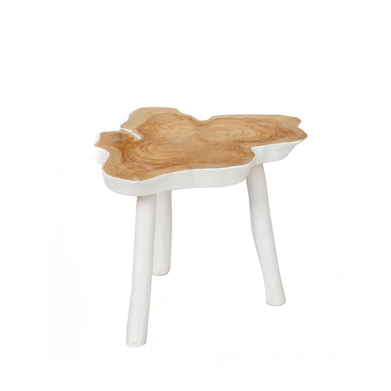 The Organic Side Table - Natural White