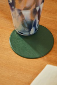 Set of 4 green Pla coasters