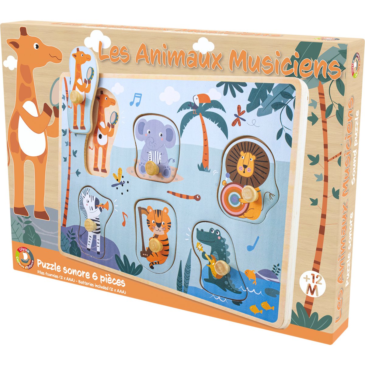 PUZZLE SONORE : JUNGLE MUSICALE (6 pcs)