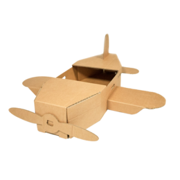 Grand avion jouet en carton