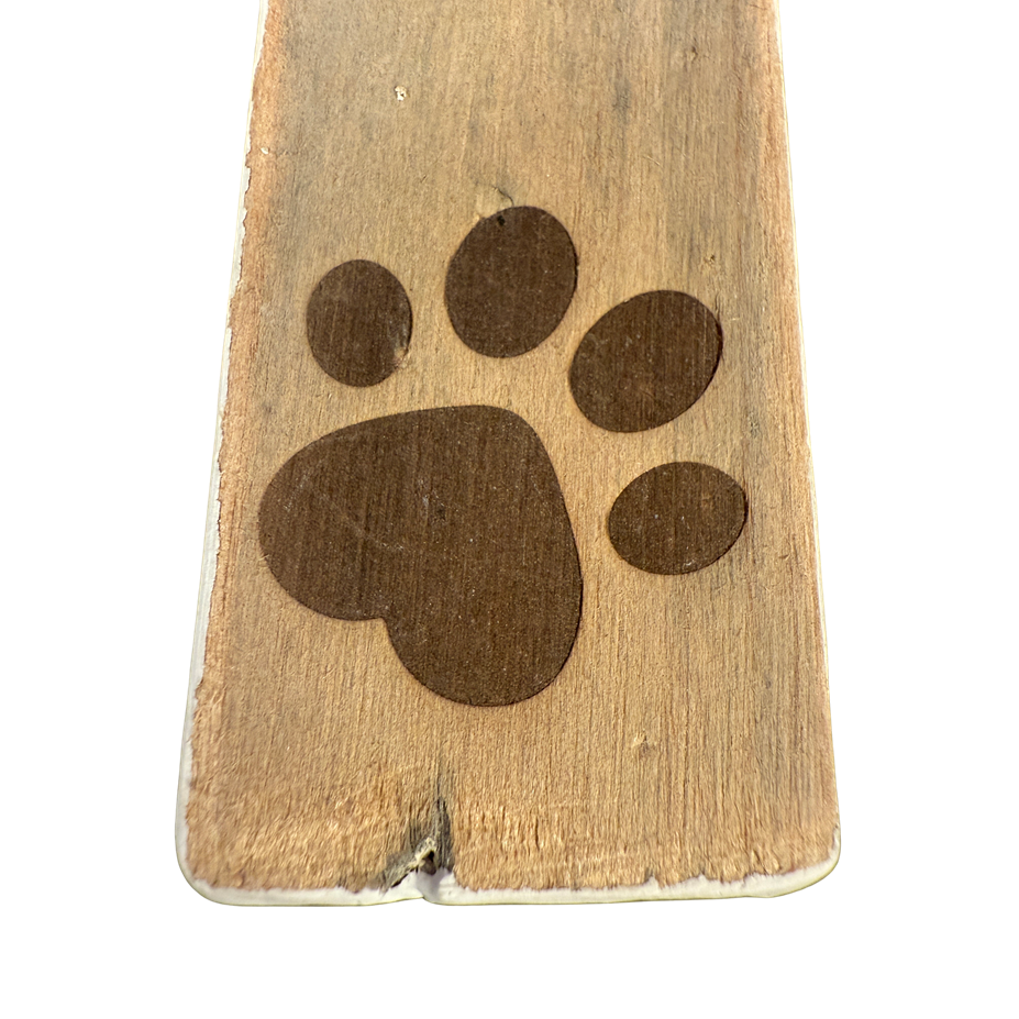 keyhanger old dutch flat DOG PAW PRINT