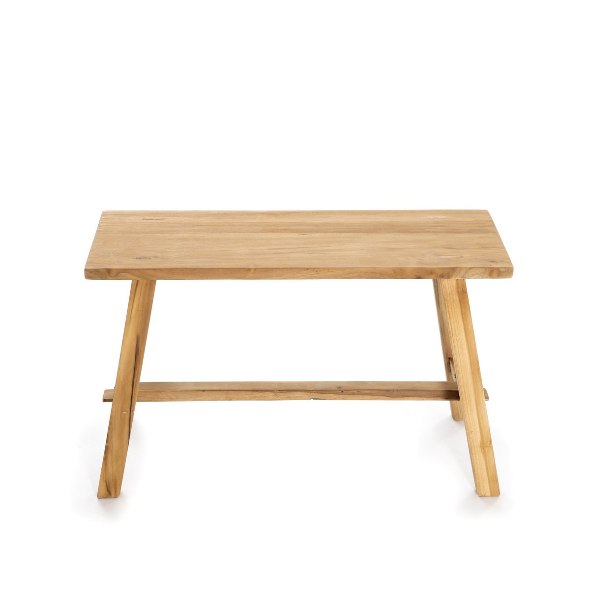 Ganesja mała ławka | 80x30xW:50 cm - drewno tekowe - czysta elegancja