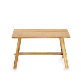 Ganesja lille bænk | 80x30xH:50 cm - teaktræ - ren elegance