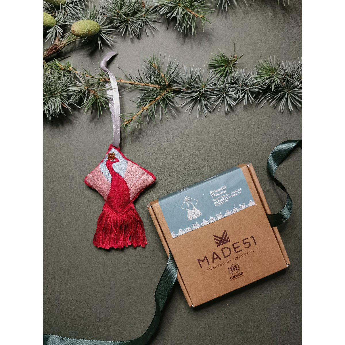 Splendid Peacock Ornament