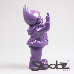 Kabouter f*ck du paars 16x12x32 cm