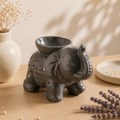 Ceramy series perfume burner - Gray Tandor - Fragrant Atmosphere - Fashionable handcrafted object - Easy aromatherapy