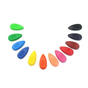 Wax crayons - drop-shaped
