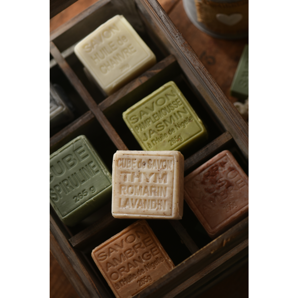 Green Tea & Peppermint cube soap with Argan oil 260g