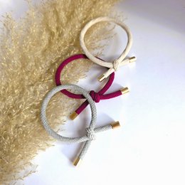 Bracciale Nodo Dorato Bordeaux
