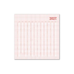 Planificateur annuel 2027, calendrier à carreaux, calendrier mural, grand calendrier 60 x 60