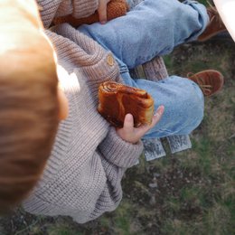 Knitted Woolen Baby Cardigan - Merino Wool - Cobble