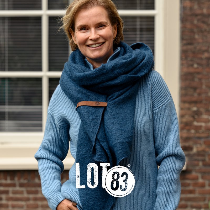 Sjaal Fem - DONKERBLAUW