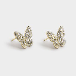 BUTTERFLY EARRINGS IN GOLD PLATED SILVER