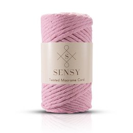 Sensy Premium 3 mm - cordoncino macramè a filo singolo in cotone riciclato al 100%.