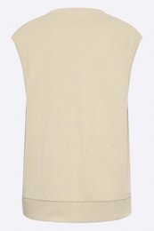 Tabea sweatervest i sandfarve til kvinder