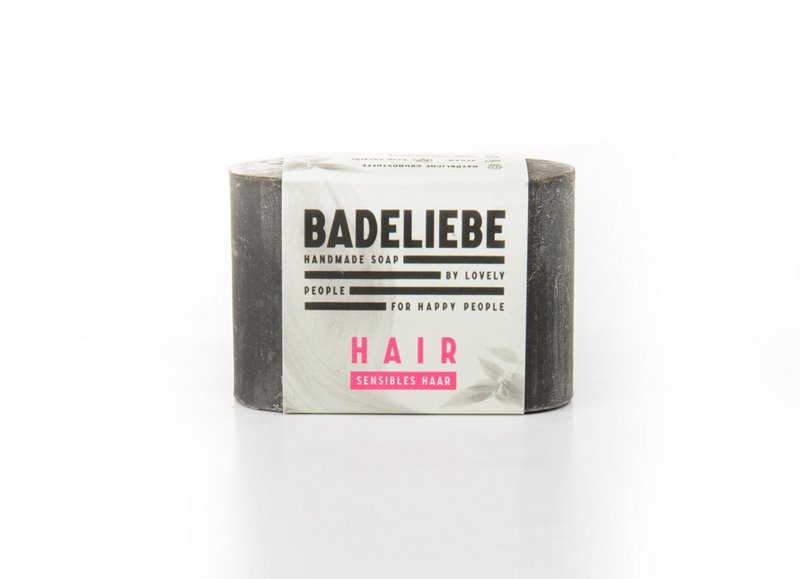BADELIEBE HAIR - Solid shampoo til følsomt hår med sort ler