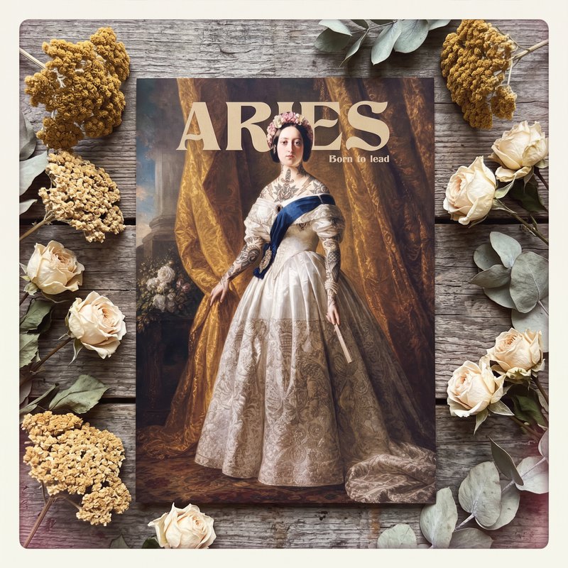 Aries - Postcard - Astro Queen Collection