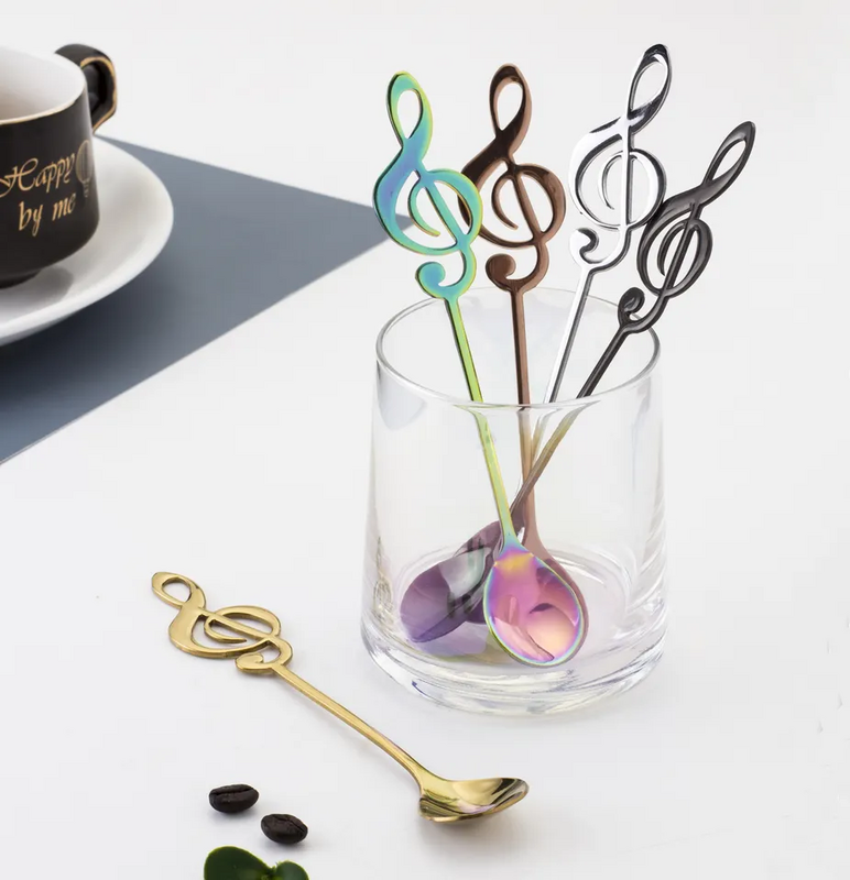 Cuchara “Clé de Sol” - Para té, café o postres - 4 colores disponibles