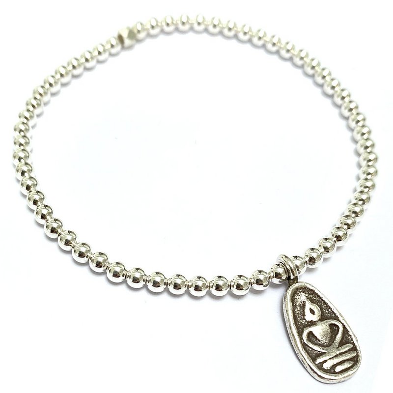 Zilveren armband met Boeddha NIEUW!