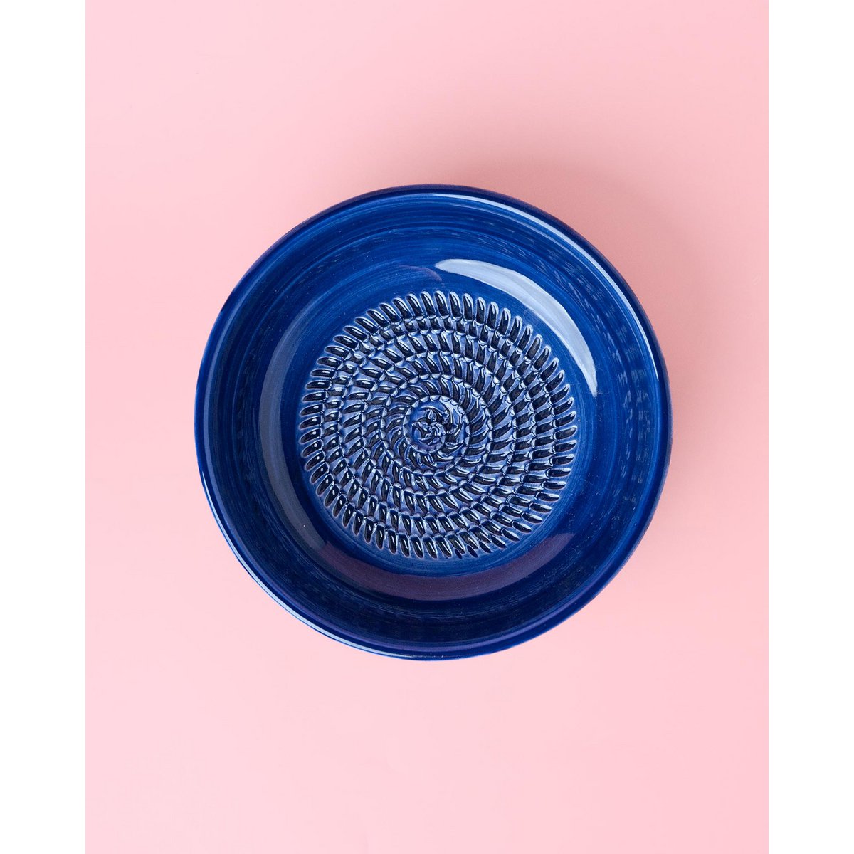 Handmade Ceramic Plate Garlic Grater / MEDIUM Costa Azul