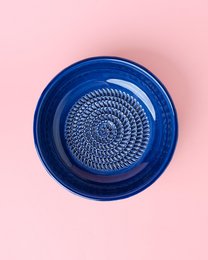 Handmade Ceramic Plate Garlic Grater / MEDIUM Costa Azul
