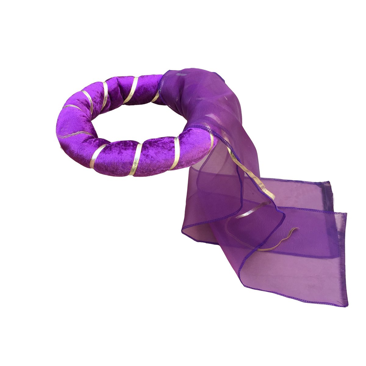 FOAM PRINCESS HEAD BAND KROWN VELVET BLUE  - ST690