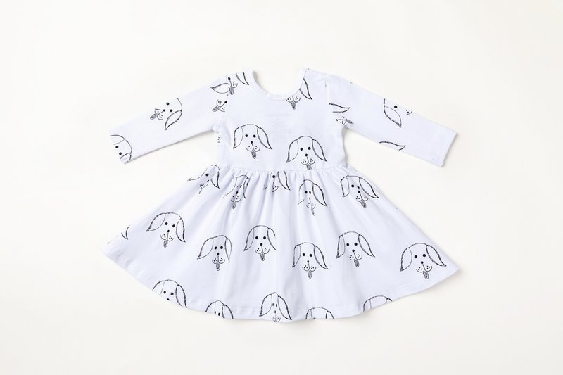 Long-Sleeved Dress with Bonnie the Dog