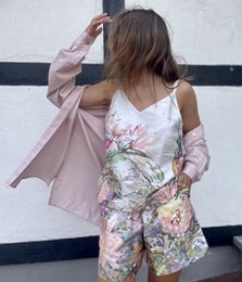 Zweiteiliges Set Floral Sense (Bluse + Shorts)