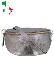 Riñonera en piel metalizada brillante iridiscente Talla M IT2516