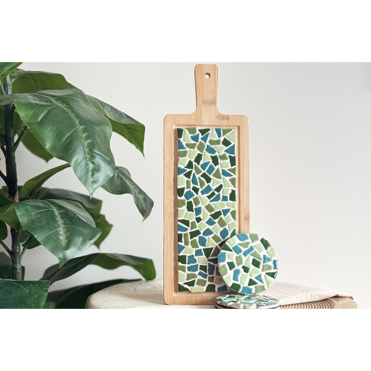 Paquete combinado mosaico Borrelplank & Coasters